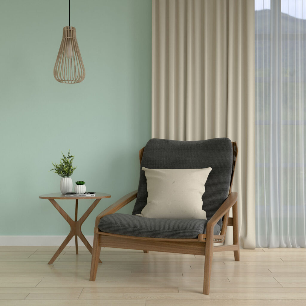 10 Charming Wall Colors That Goes With Beige Curtains (Harmony in