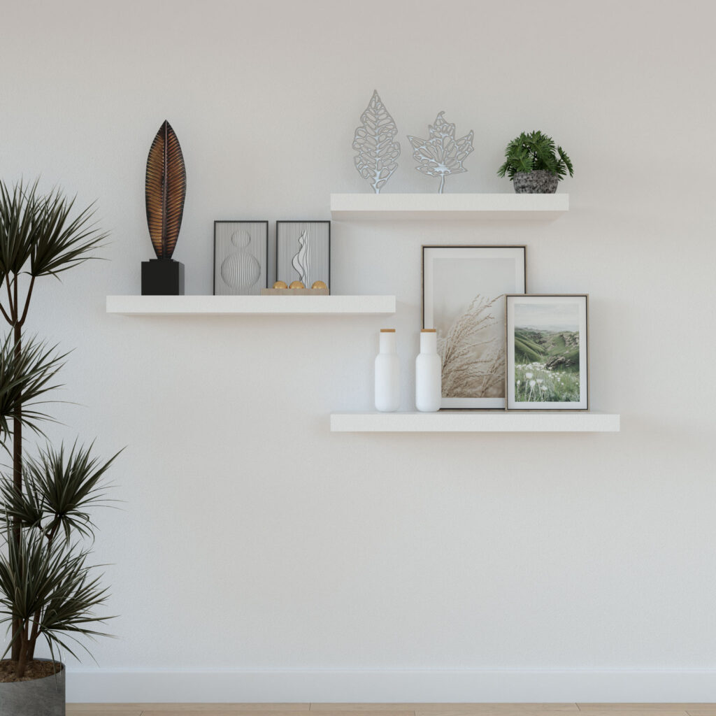 8 PicturePerfect Shelf Color Options for White Walls