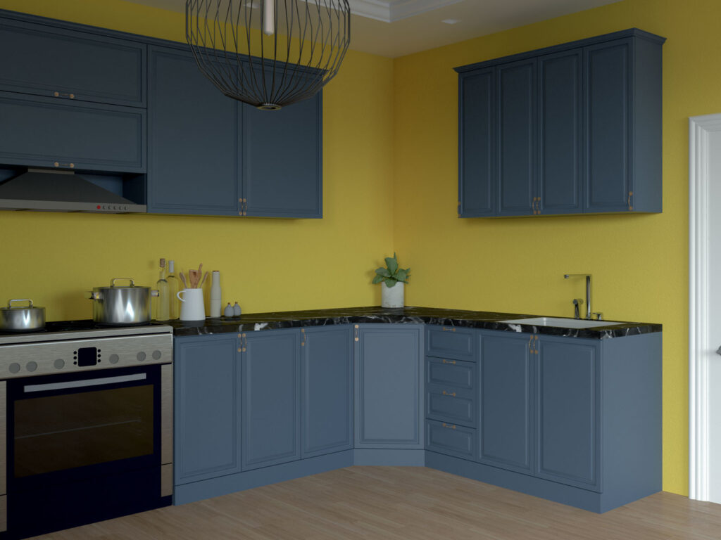 8 Cabinet Color Ideas For Kitchen with Yellow Walls - roomdsign.com