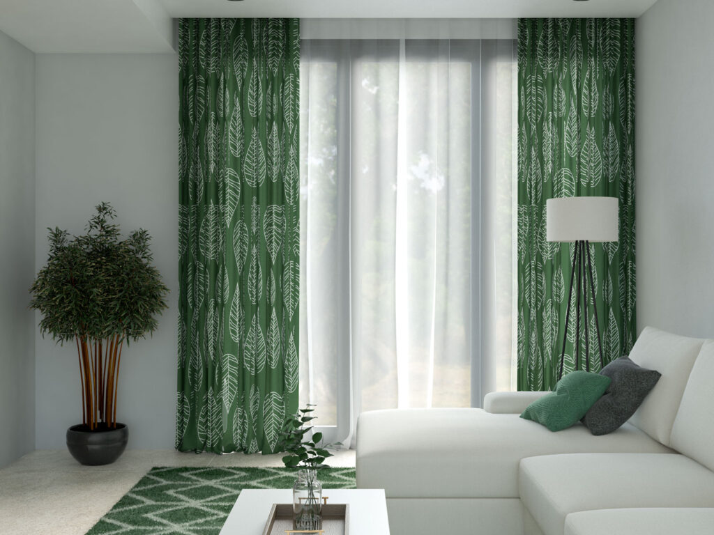 8 Charming Wall Color Pairings for Green Curtains