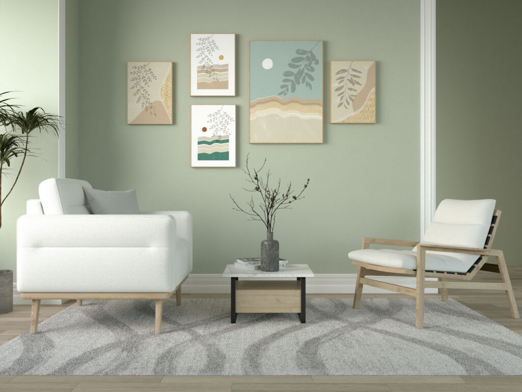Selecting Rug Colors to Complement Sage Green Walls