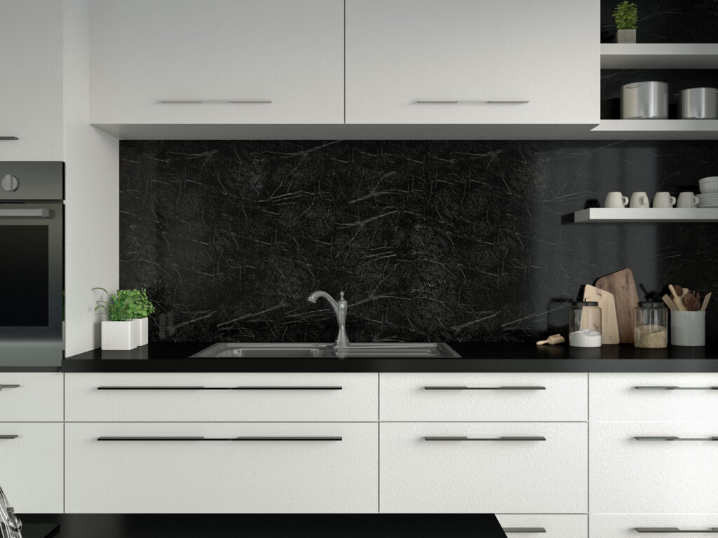 10 Bold and Stylish Black Kitchen Backsplash Ideas - roomdsign.com