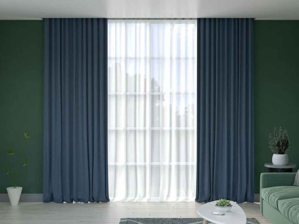 8 Curtain Colors to Enhance Dark Green Walls with Style - roomdsign.com