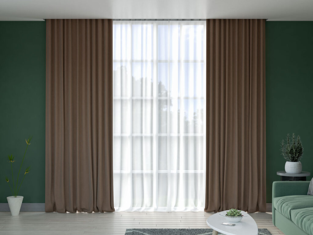 8 Curtain Colors to Enhance Dark Green Walls with Style - roomdsign.com